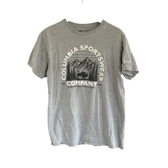 Columbia Sportswear Company Greater Outdoor Men’s Shirt Gray Buffalo Size Medium - Picture 1 of 5